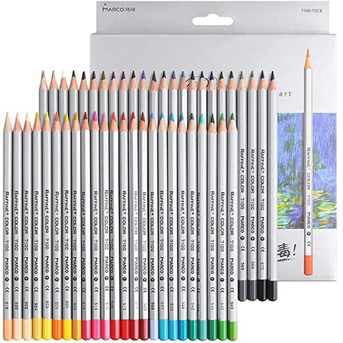 50/72 Colors Oily Pencil Drawing Sketch Set Soft Wood Color - Temu