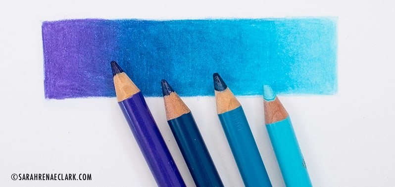 Faber-Castell Polychromos colored pencil blending example