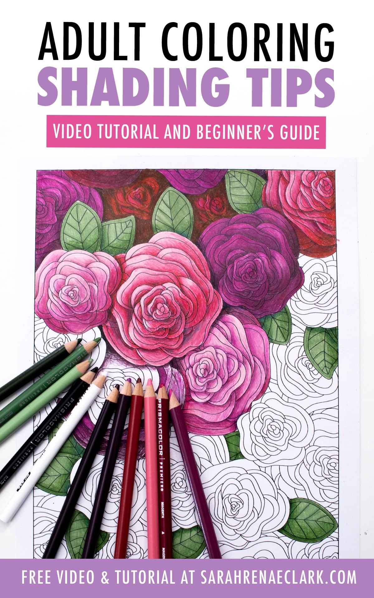 coloring book shading techniques Sarah Renae Clark Coloring Book