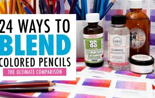 24 WAYS TO BLEND COLORED PENCILS