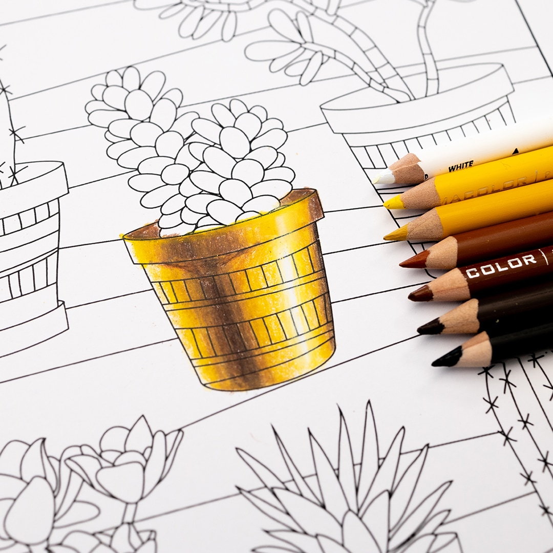 How to color gold - colored pencil tutorial