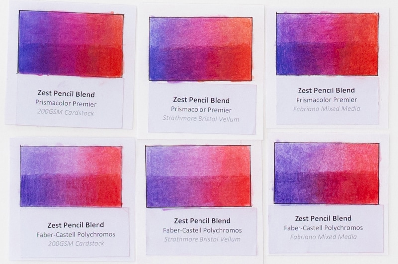 24 WAYS Blend Colored Pencils – The Comparison