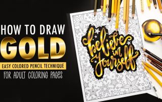 How to Draw Gold with Colored Pencils