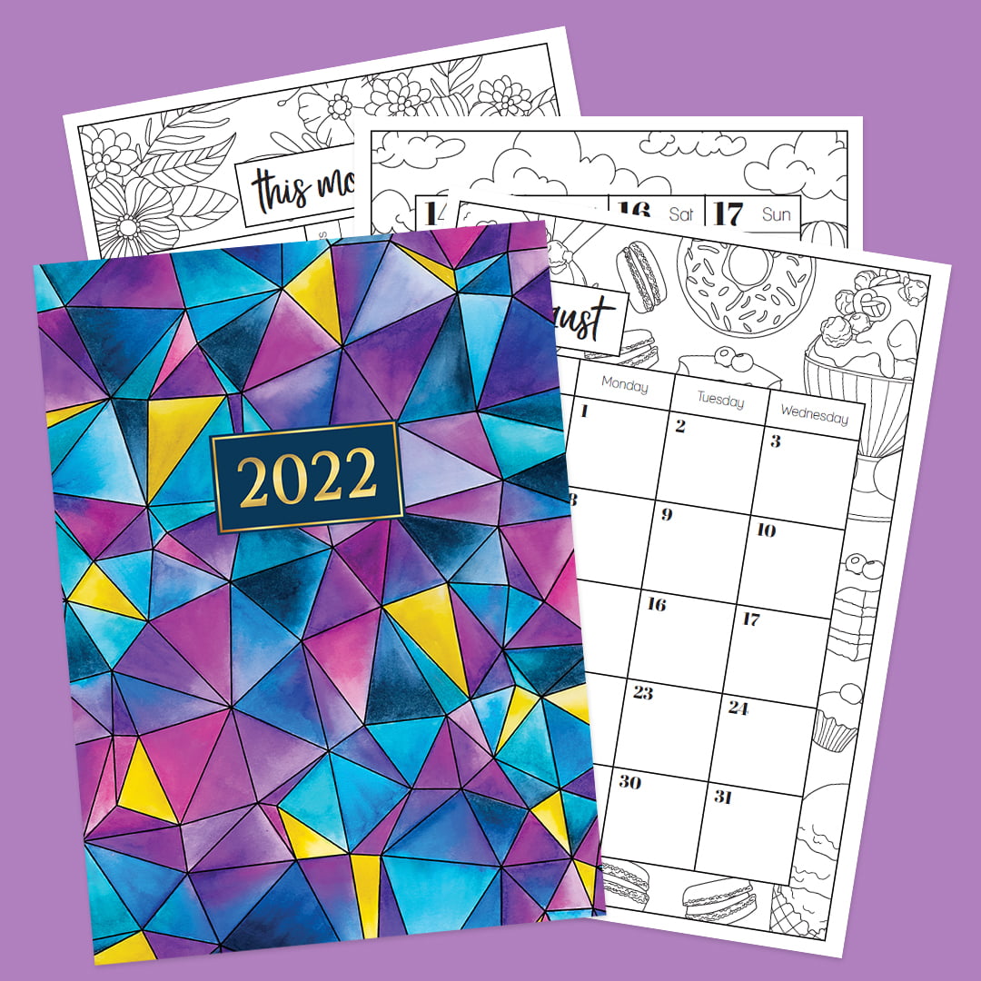 2023 Printable Coloring Planner - Sarah Renae Clark - Coloring Book Artist  and Designer