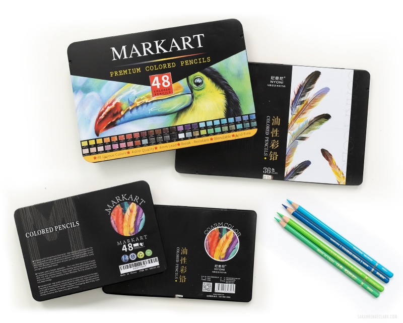 Professional NYONI 100 Colors Soft Core Watercolor Pencil lapis de