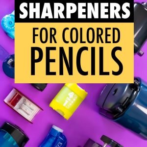 The best sharpeners for colored pencils, using desk crank sharpeners and prismacolor, faber-castell and dahle sharpeners,
