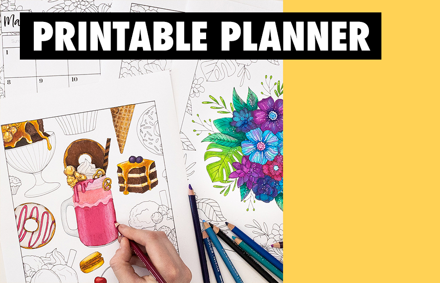 Printable Planner Sarah Renae Clark Coloring Book Artist And Designer 7296