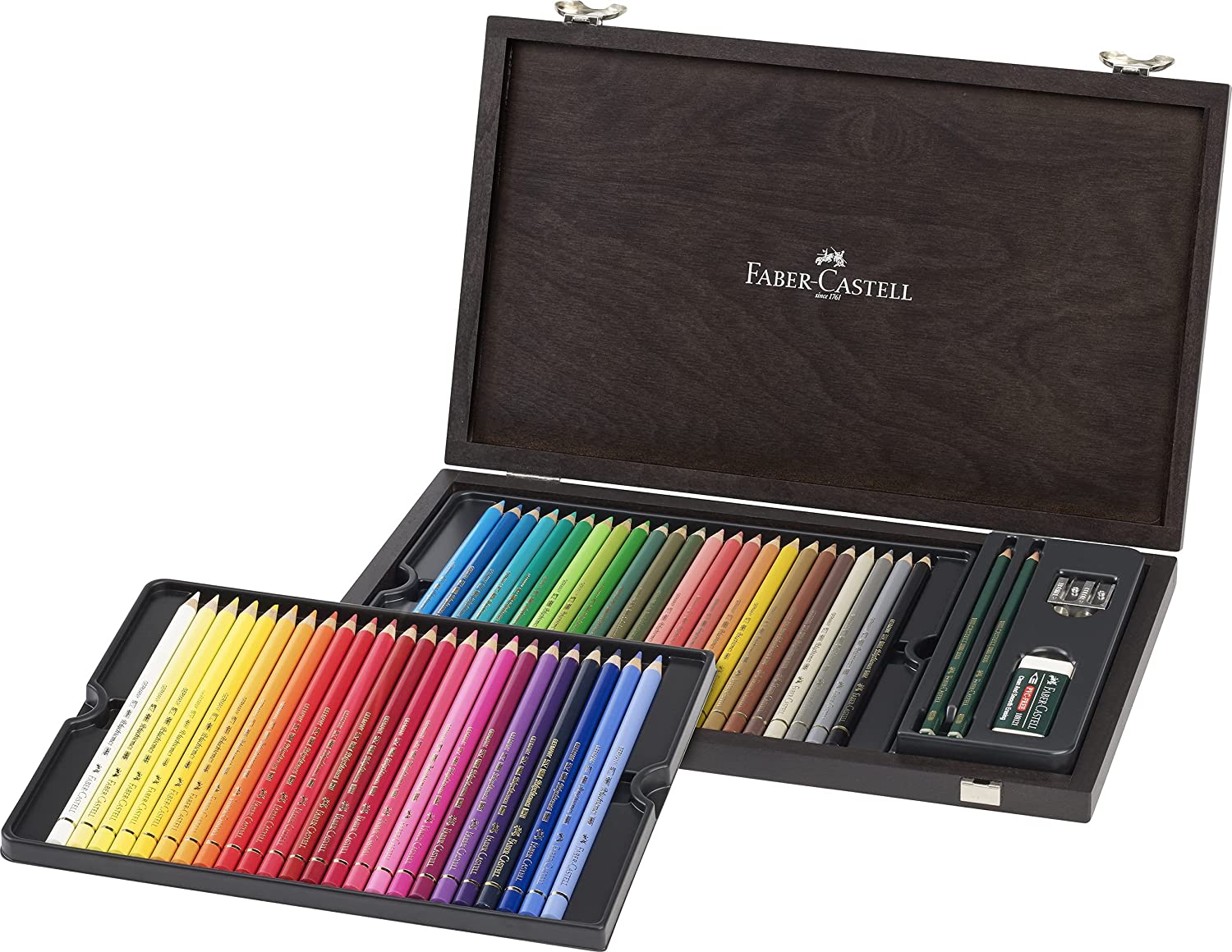 ASMR Unboxing Point Of View ~ Faber Castell 120 Polychromos Colored Pencils  Wooden Box 