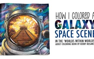Kerby Rosane’s “World Within Worlds” Spaceman Adult Coloring Page