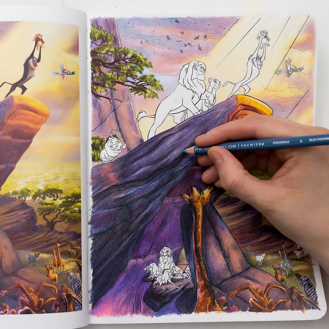 Lion King Coloring Page - Thomas Kinkade Disney Dreams Book
