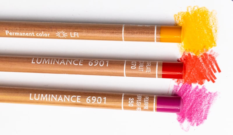 Caran d'Ache colored pencils matching