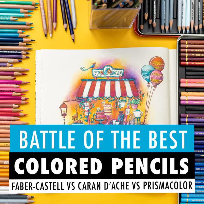 Prismacolor Premier Vs Caran d'Ache Luminance colored pencils
