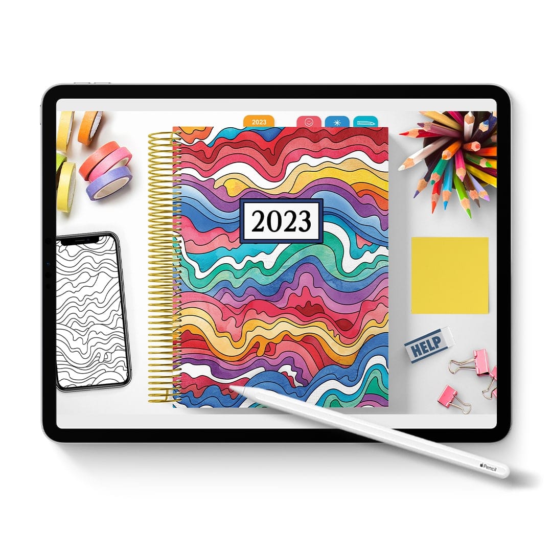 2023 Printable Coloring Planner