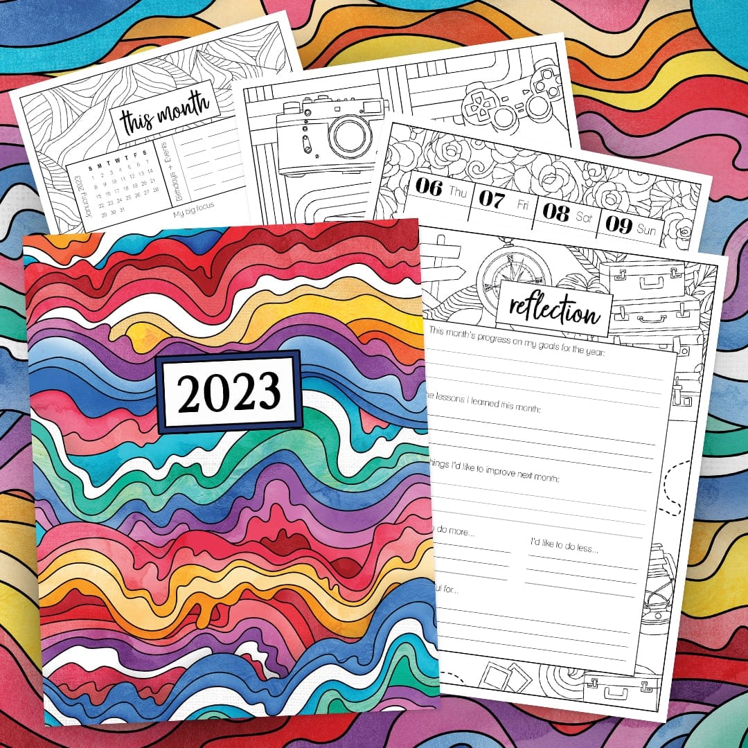2020 Coloring Planner - Sarah Renae Clark - Coloring Book Artist