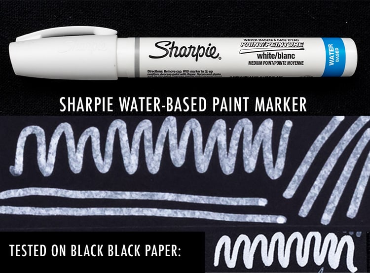 Sharpie water-based White paint marker