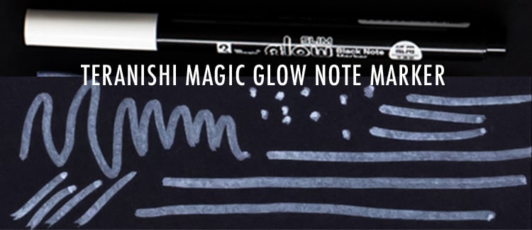 Teranishi Magic Glow Slim Black Note White Marker