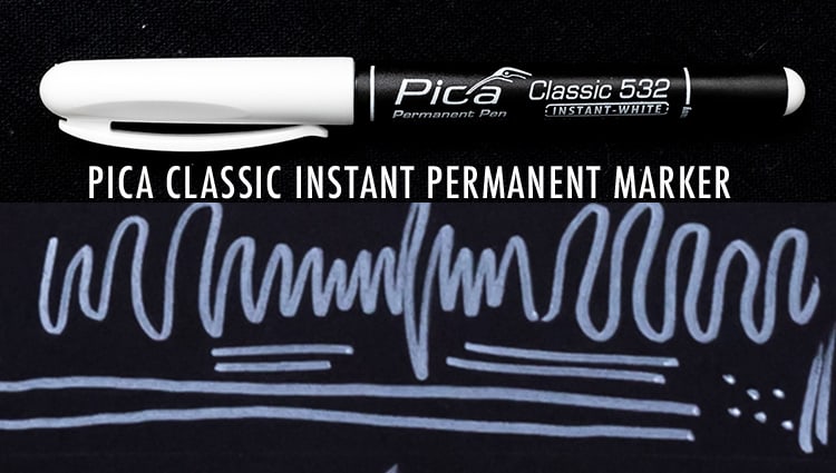 Pica CLASSIC532 DRY 1-2mm White Instant Permanent Marker