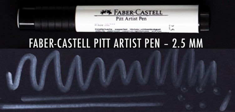 Faber-Castell PITT Artist Pen – 2.5 mm - White Paint marker