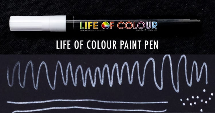 Life of colour white paint pen