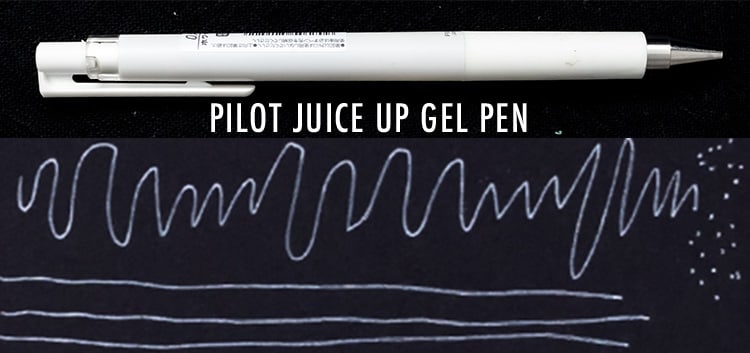 Fueled by Clouds & Coffee: White Pen Comparison: Gelly Roll, Posca 0.7 and  Pitt 1.5 Bullet Nib