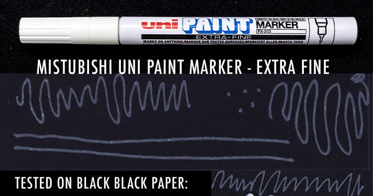 Mistubishi Uni White Paint Marker - extra fine