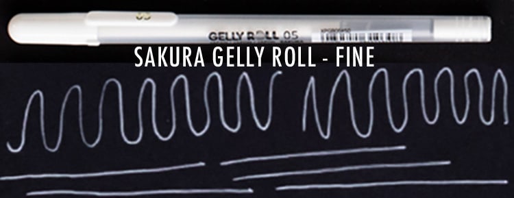 Sakura Gelly Roll Classic white Gel Pen – Fine