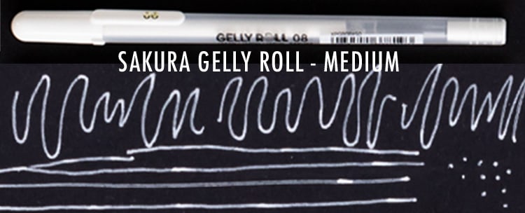 Sakura Gelly Roll Classic white Gel Pen – Medium