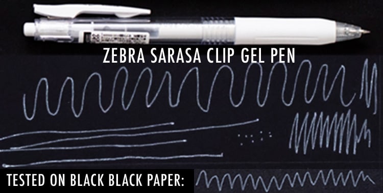 Zebra Sarasa Clip white Gel Pen – 0.5 mm