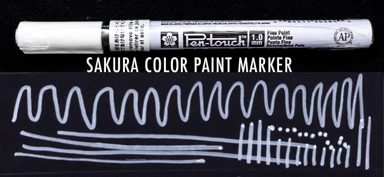 SAKURA COLOR Pen-Touch White Paint Markers 