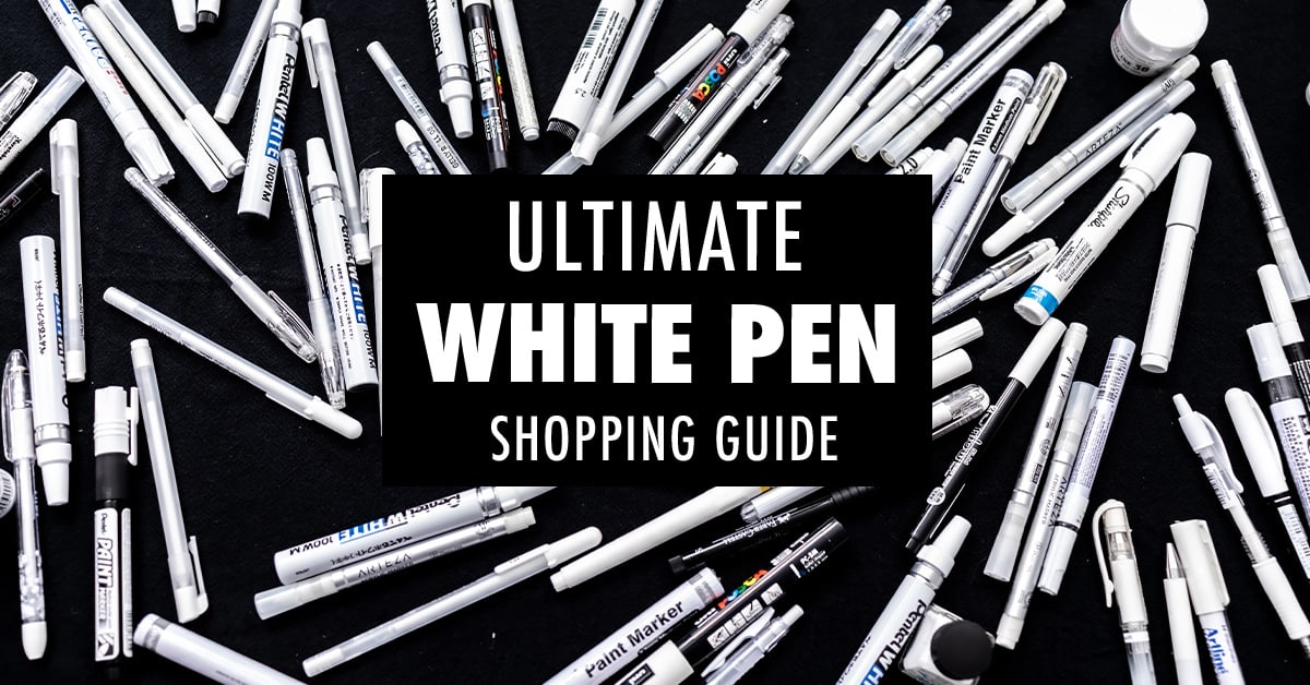 I Tested EVERY White Pen to Find the BEST!  White Pens: Part 1 - Sarah  Renae Clark - Coloring Book Artist and Designer