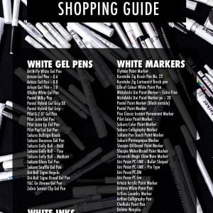 The Ultimate White Pen Shopping Guide - 61 White Pens Compared!