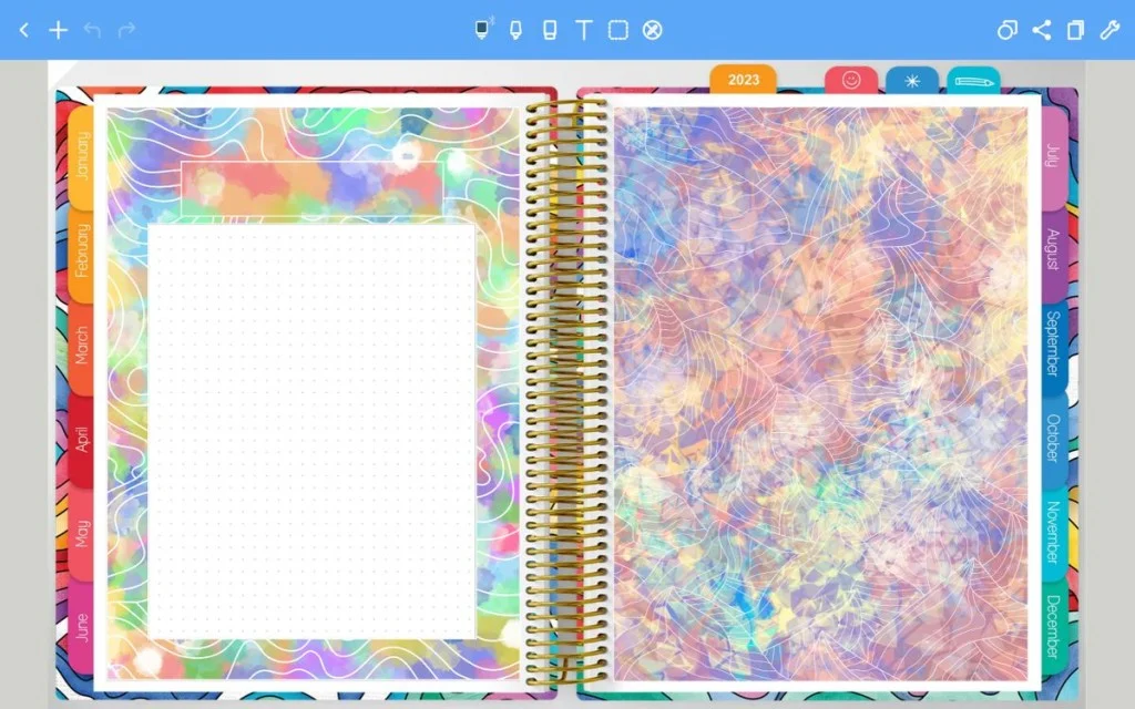 2022 Printable Coloring Planner by Sarah Renae Clark