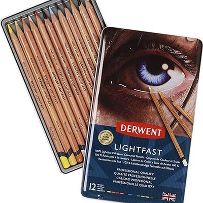 Derwent Lightfast Colored pencils box art