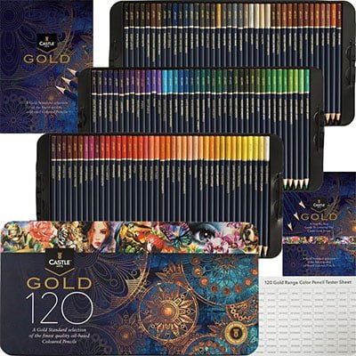 Arteza Expert Colored Pencils V Castle Art Supplies Coloured