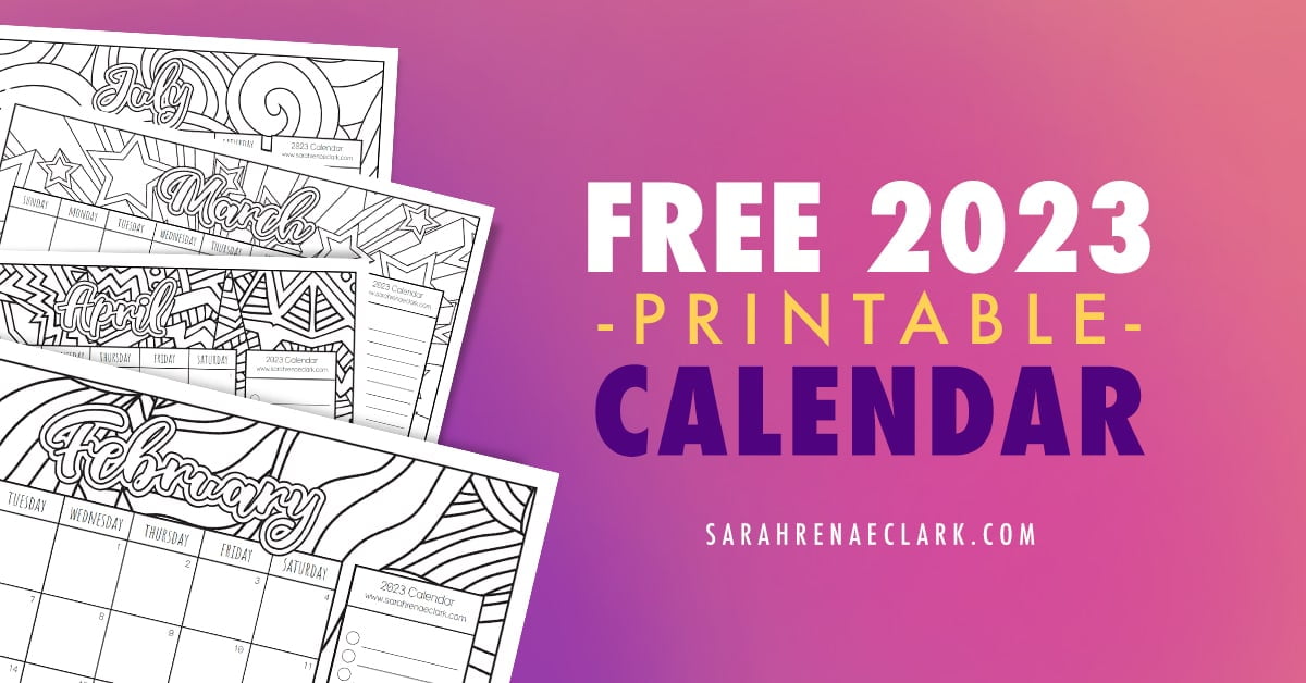 2024 and 2023 Coloring Calendar Printable to Color Parent
