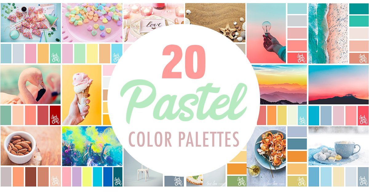 20 Pastel Color Palettes - Color Inspiration and Color Schemes