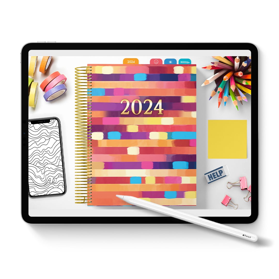 2024 Digital Coloring Planner Sarah Renae Clark Coloring Book