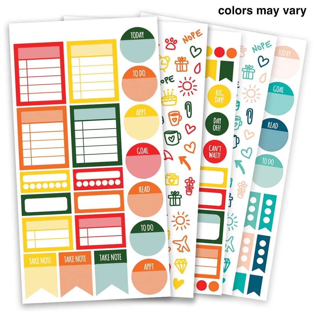 Planner stickers summer fun functional sticker book