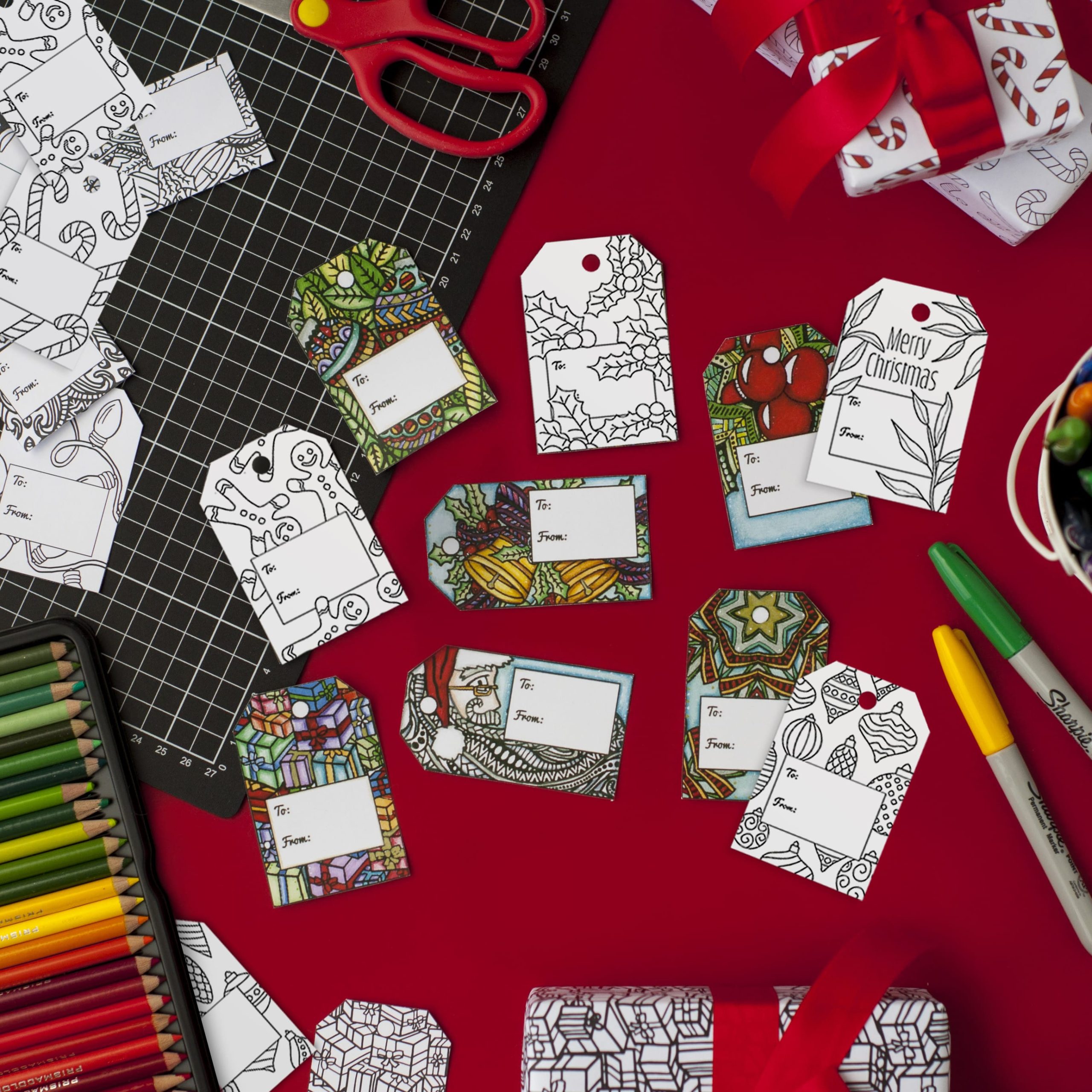 Christmas Patterns Gift Tags