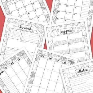 2024 Free January Coloring Planner