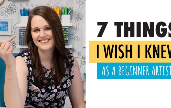 Here is 7 Things I wish I knew as a Beginner Artist that is helpful advice for new artists.