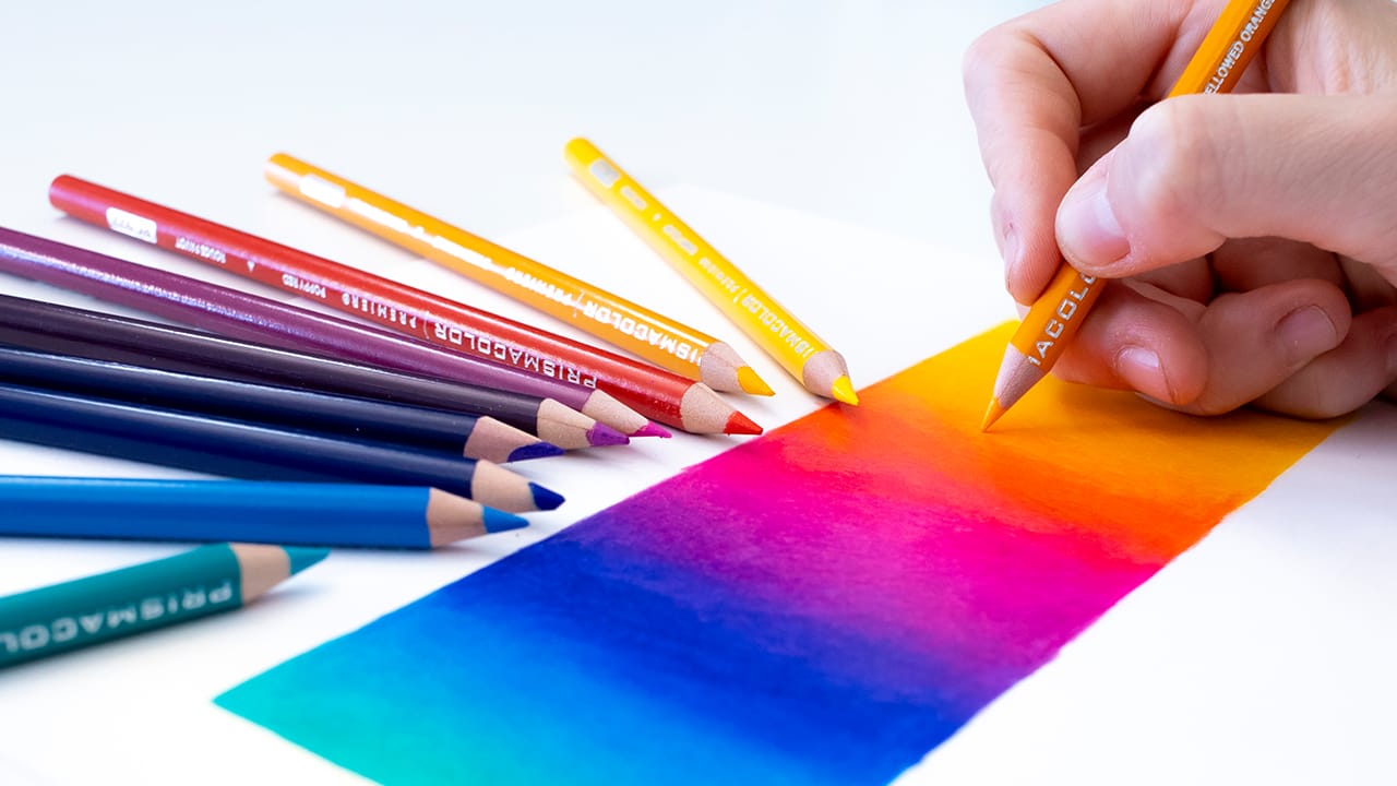 Blending Colored pencils with 5 or 6 Prisma colored pencils