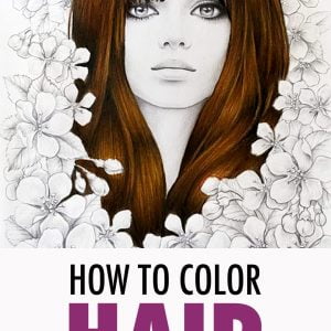 How to Color Hair using Faber-Castell Colored pencils - A beginner's tutorial by Claire Eadie