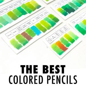 Testing 90+ pencil brands to find the best colored pencils for blending and I tested on a bunch of different papers.