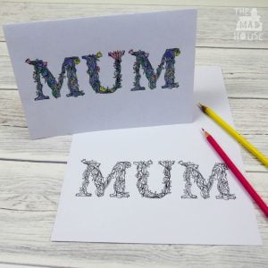 This is a free printable Mother's Day Card from Mum in the Mad House including both Mum and Mom spellings