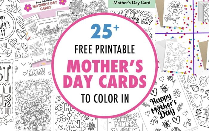 A list of 25+ Free Printable Coloring Mother's Day Card for you to personalize with color this year.