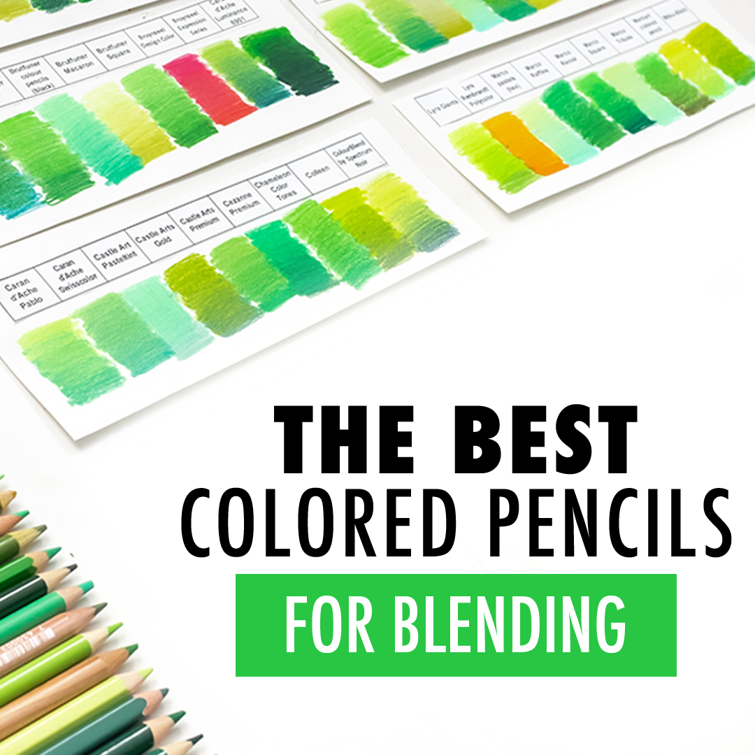 I found the best colored pencils for blending including Prismacolor, Fabercastell, caran d'ache and more.