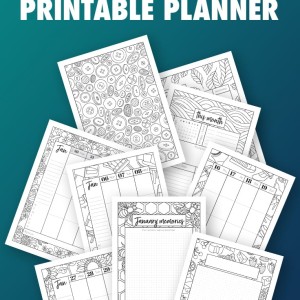 Free Printable 2025 Planner - January sample only.