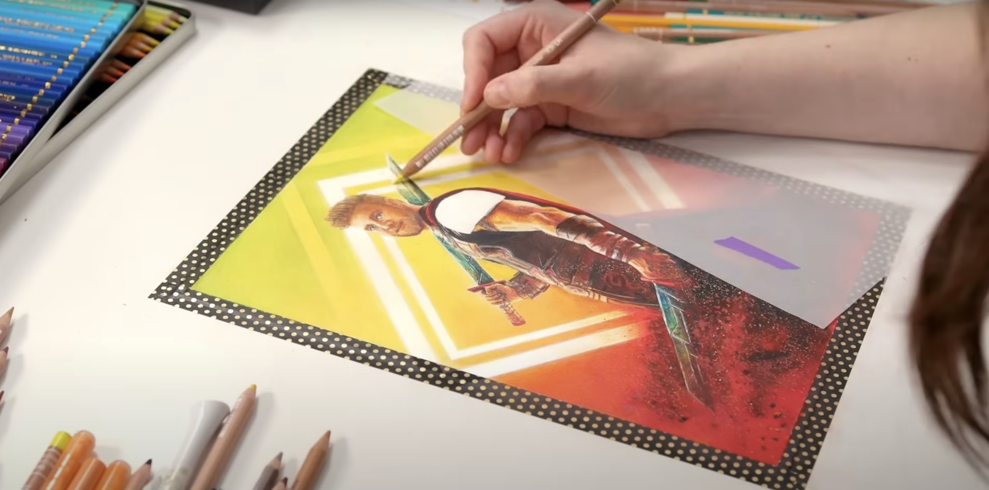 Layering using the Best Colored Pencils - Caran d'Ache Luminance