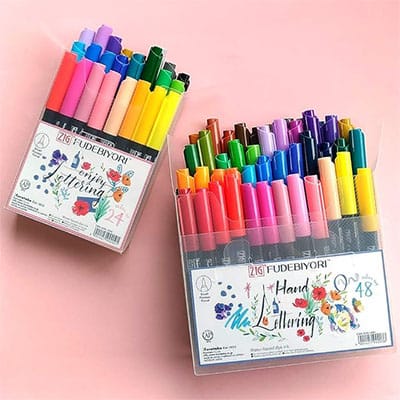 Zig Fudebiyori water-based markers